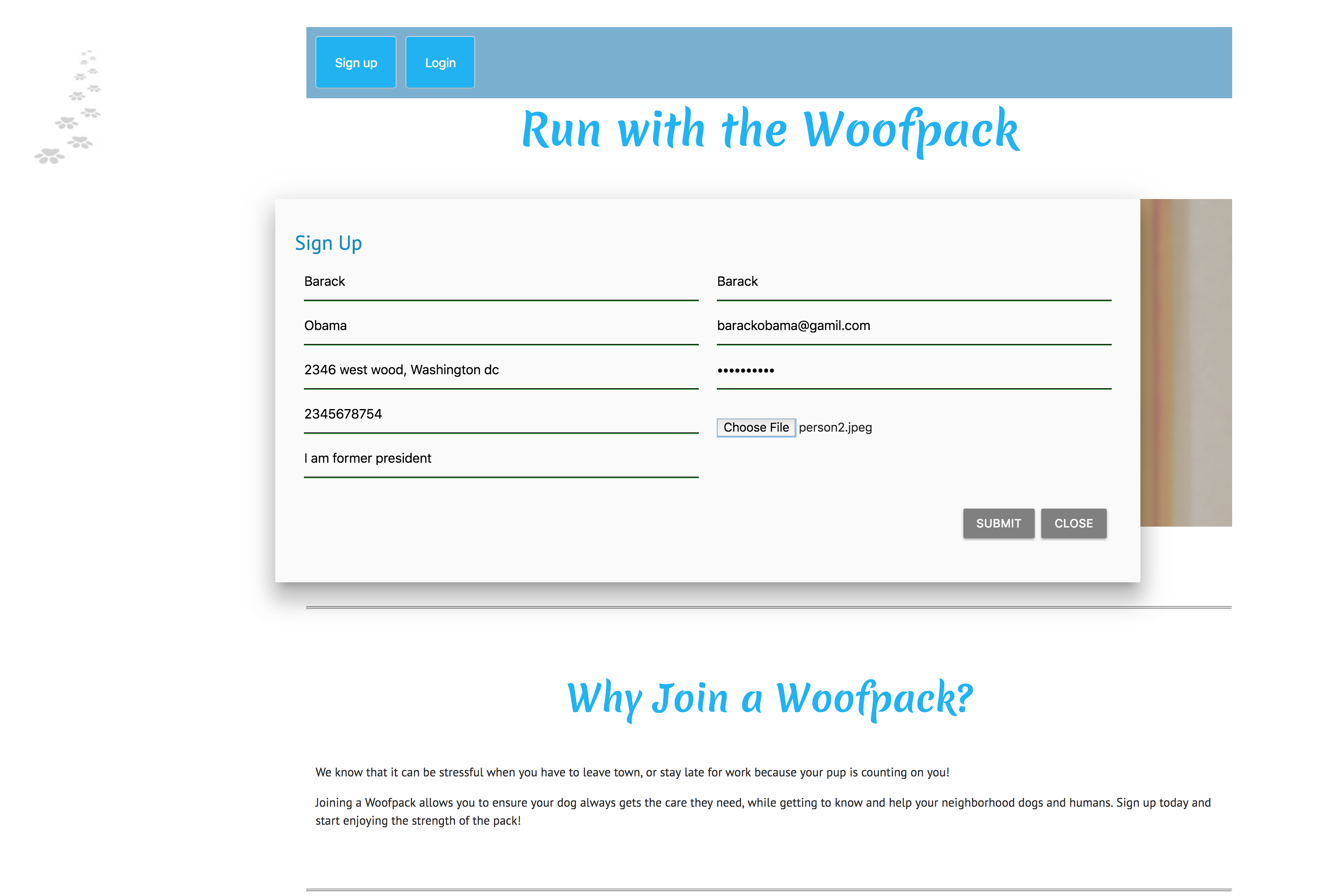 GitHub - biancanoel/woofpack: A full stack app React app for nearby ...