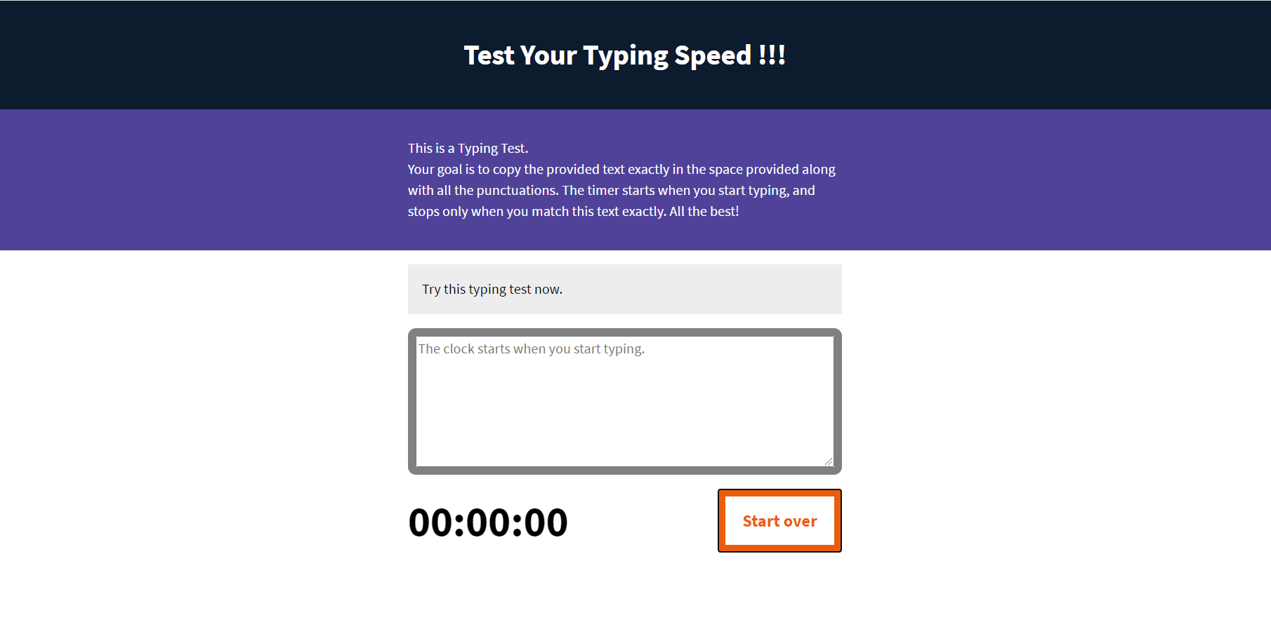 GitHub - mamathaguntu/TestTypingSpeed: Test your typing speed