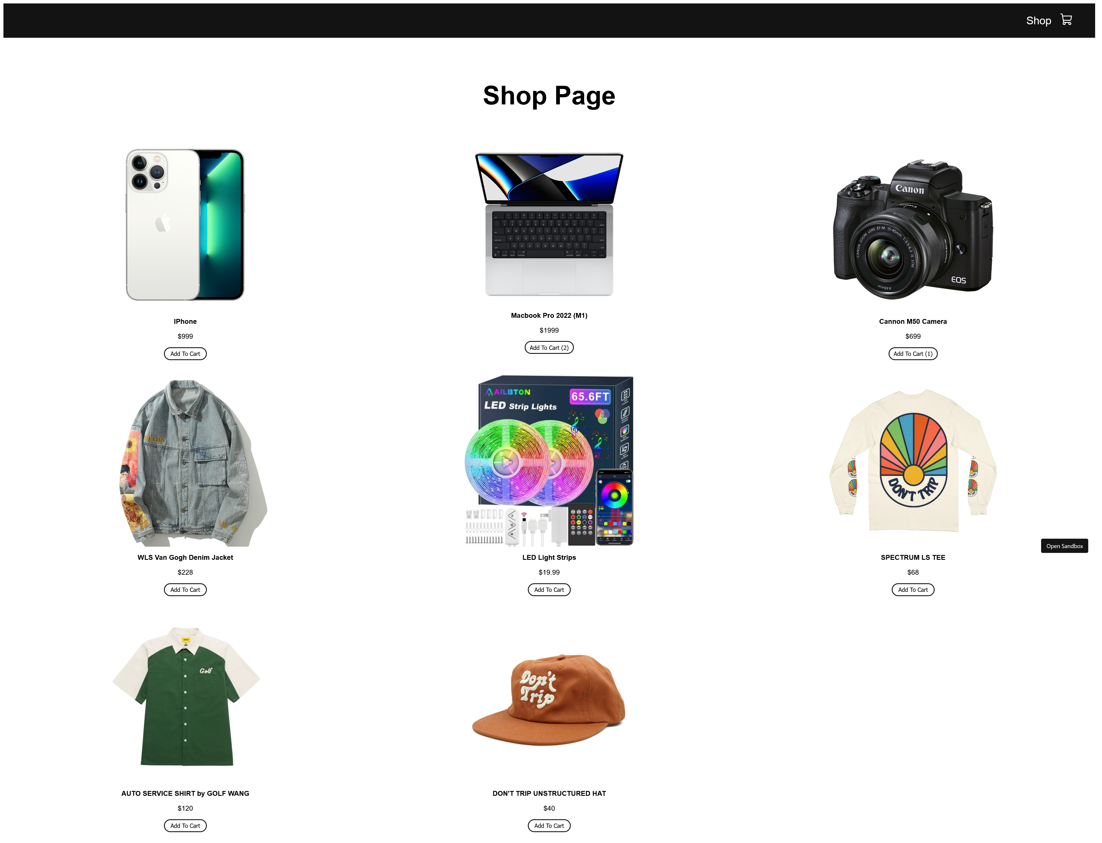 GitHub - NishaVijai/shopping-cart-react: React project - Created with ...