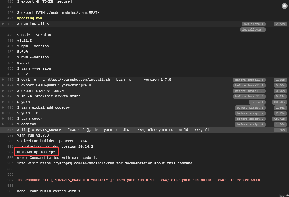 20.24.2 - Unknown option "p" · Issue #3146 · electron-userland/electron ...