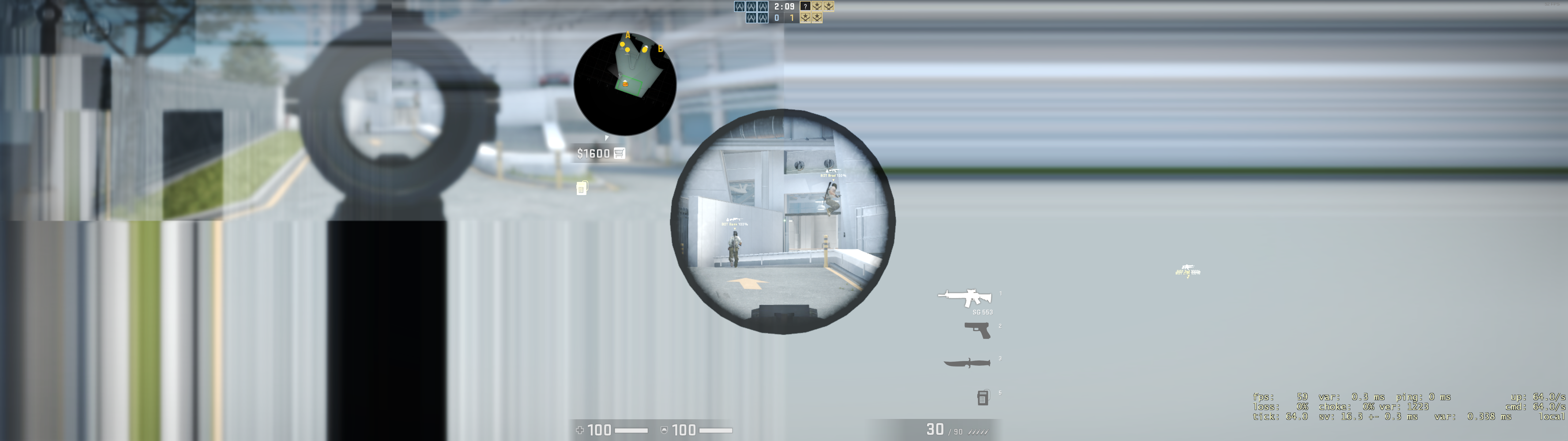 triple monitor - scope
