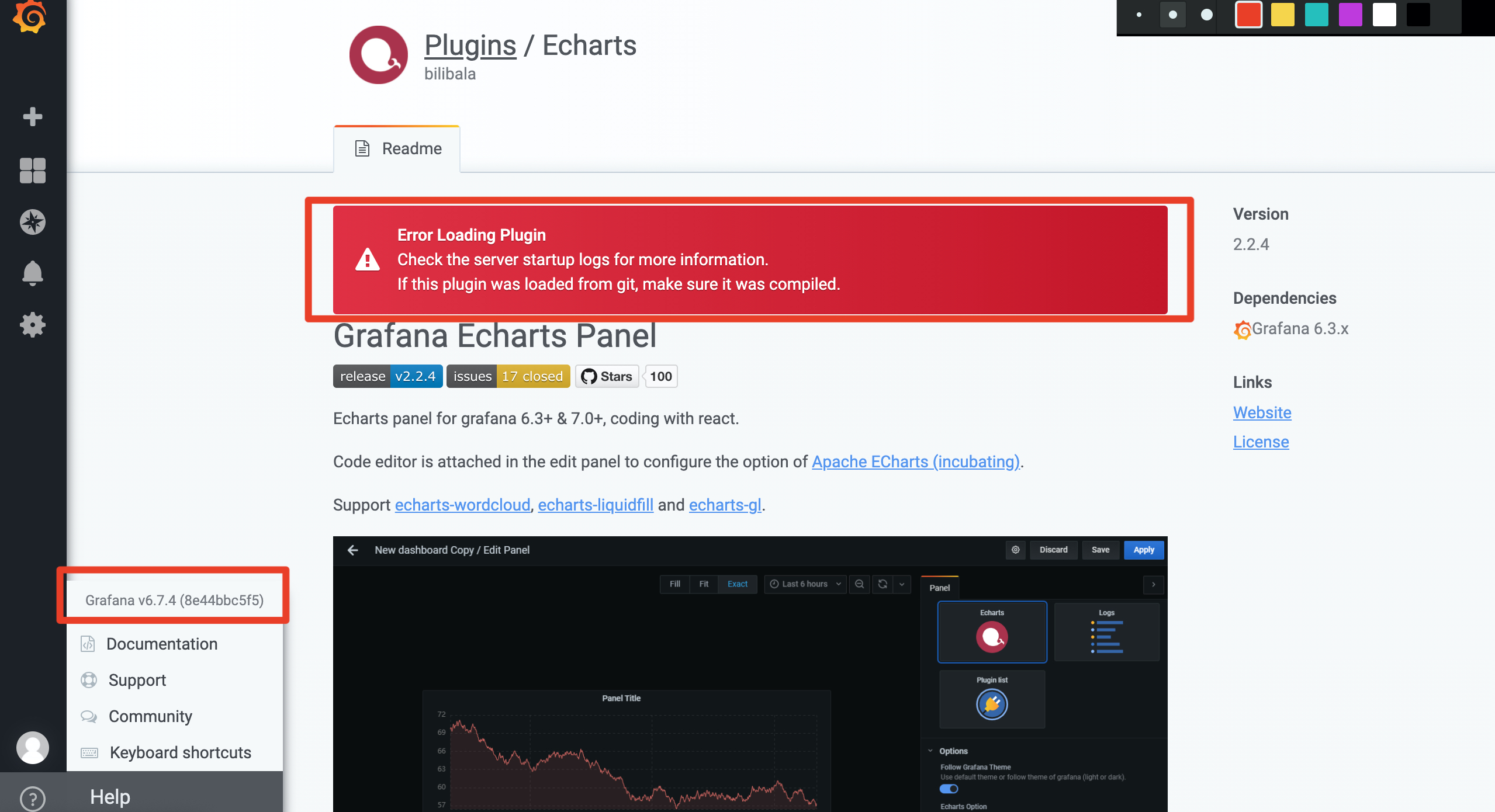 Error Loading Plugin in 6.7.4 version · Issue #37 · Billiballa/bilibala ...