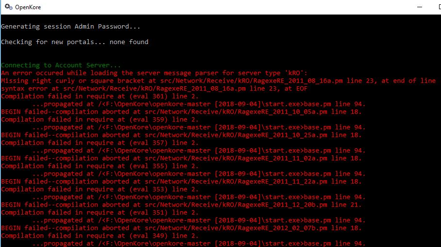 Recent cleanup produce mass error issue 2343 openkore openkore