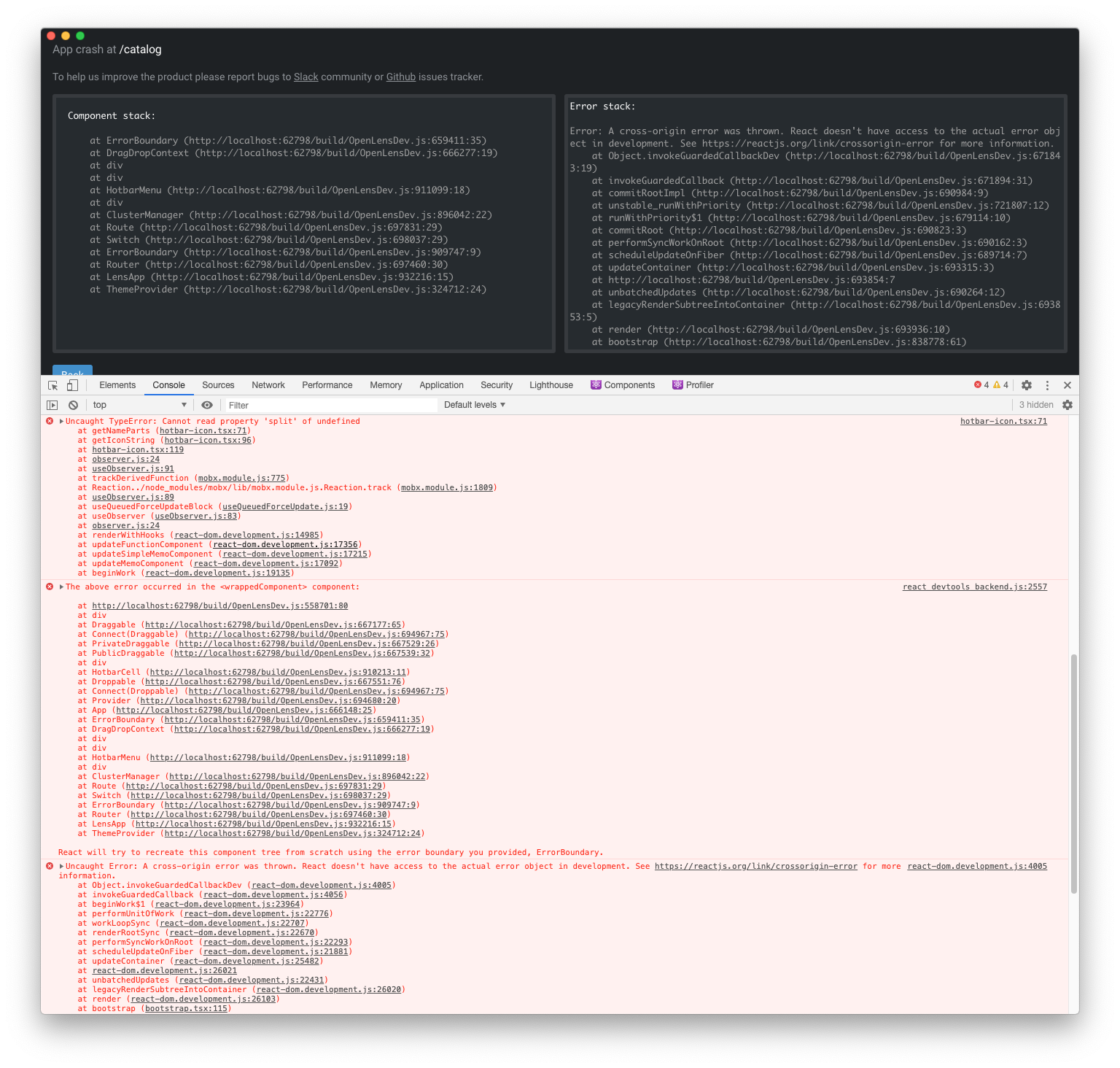Adding Entities to Hotbar causing App Crash · Issue #2826 · lensapp ...