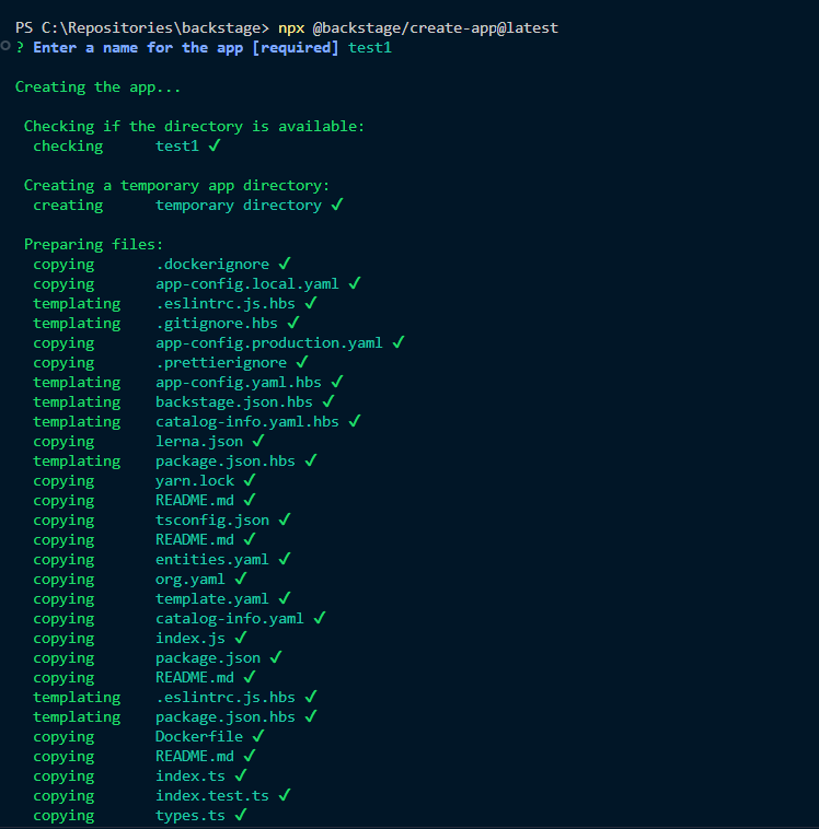 🐛 Bug Report stuck while installing yarn · Issue 18058 · backstage