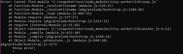 Cannot find module '--max-old-space-size=...' · Issue #334 · vercel/pkg ...