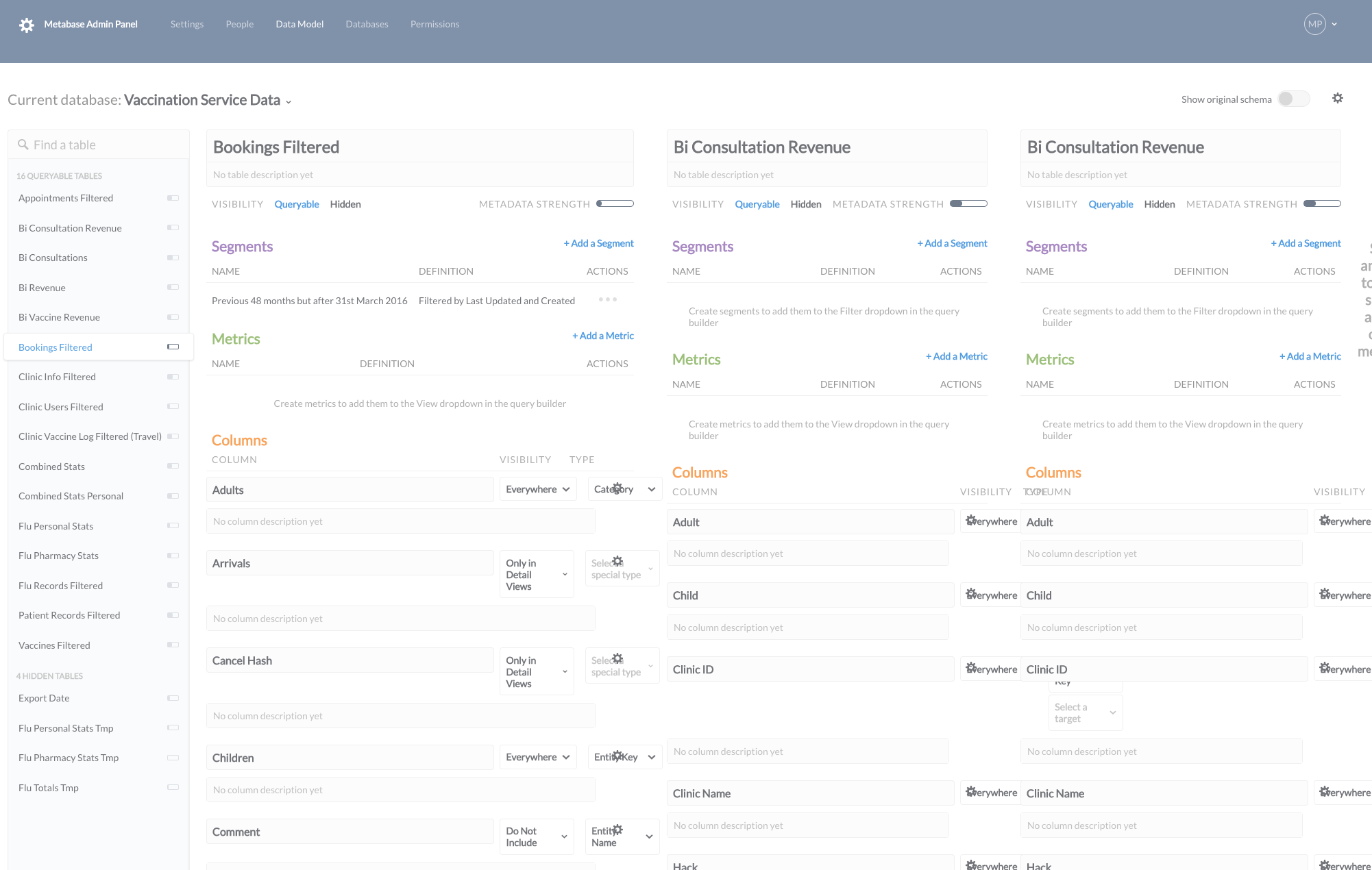 Admin Panel/DataModel console error "Uncaught (in promise) field with