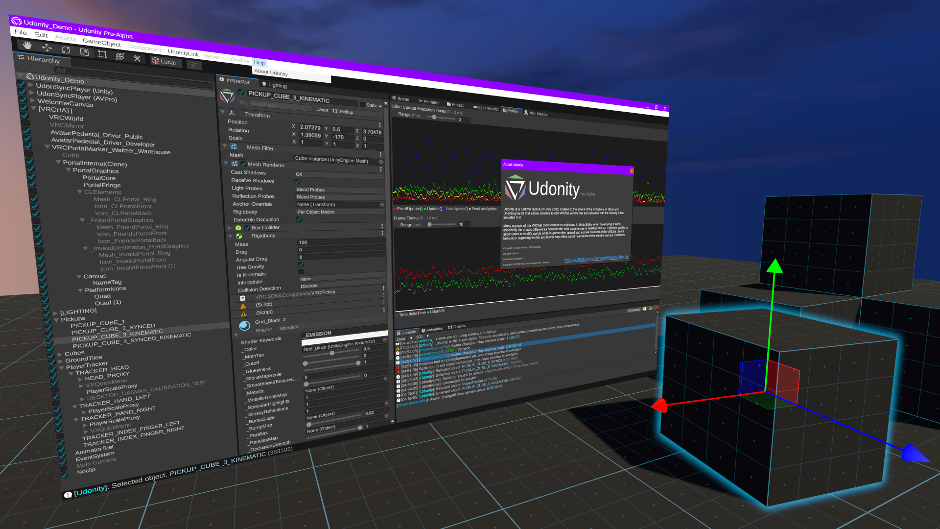 GitHub - Varneon/VUdon-Udonity: WIP Runtime Unity Editor made with Udon ...