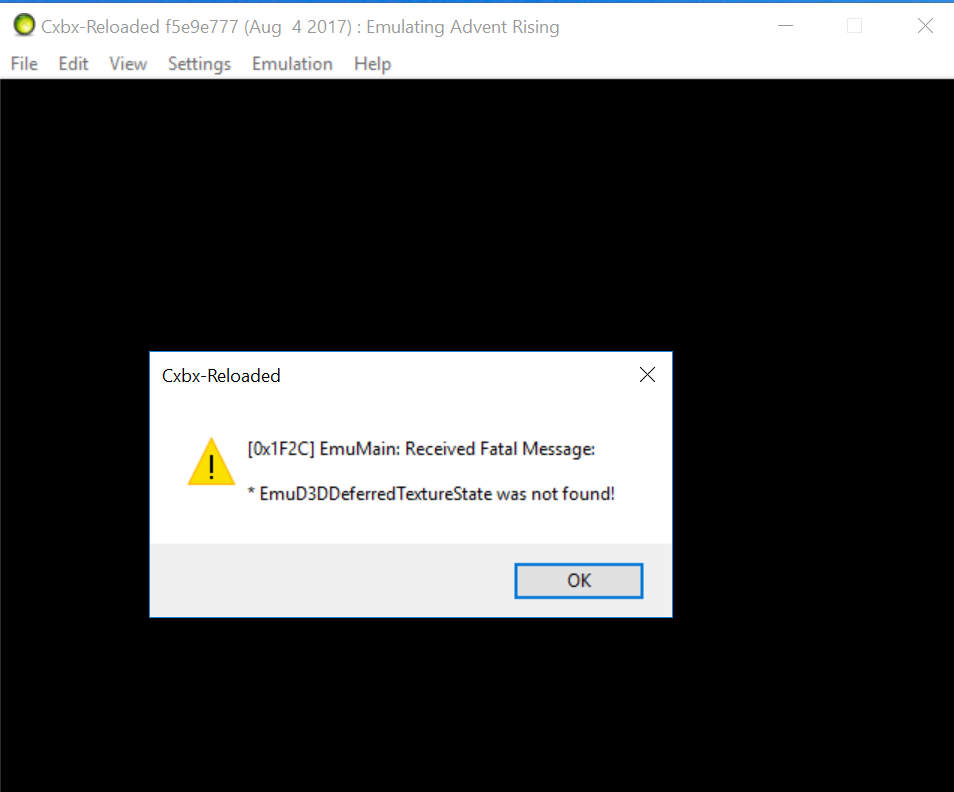advent rising · Issue #606 · Cxbx-Reloaded/Cxbx-Reloaded-legacy · GitHub
