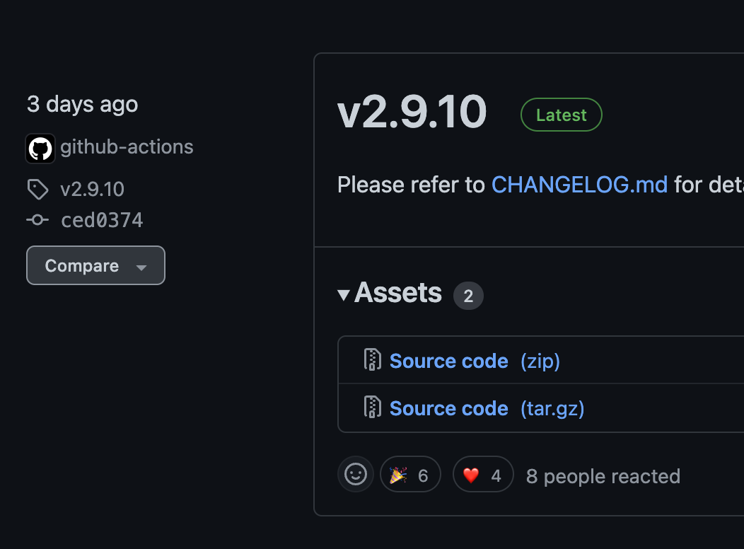 [Bug] releases page display error · community · Discussion #18124 · GitHub