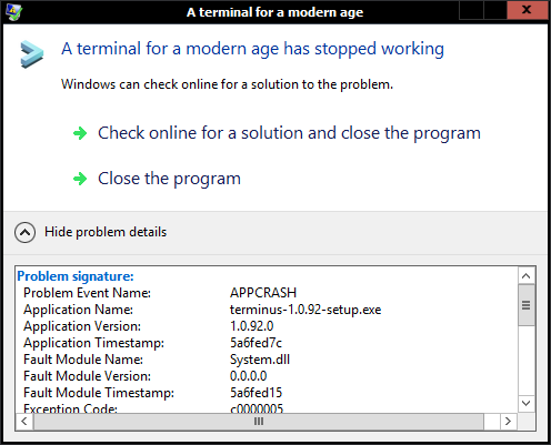 Crashes on Launch · Issue #1718 · Eugeny/tabby · GitHub