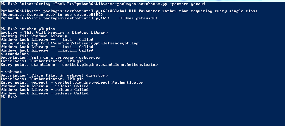 Certbot on Windows - Part 1 Locks and os.geteuid() by ahaw021 · Pull ...