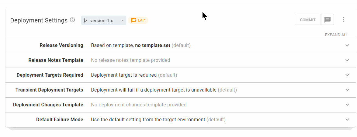 "Use version from package" version scheme without selecting a package ...