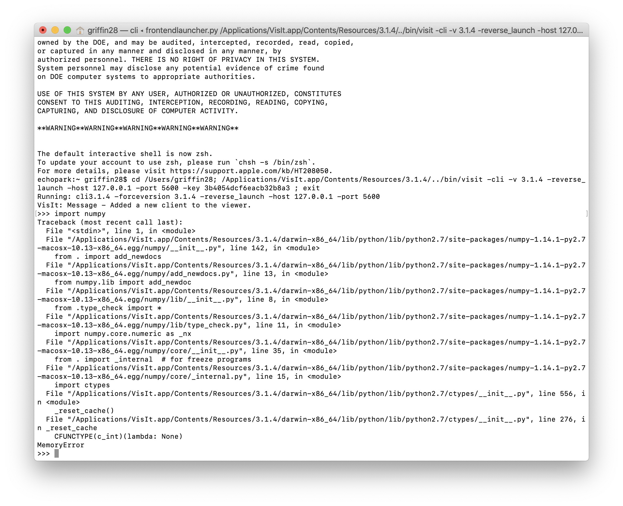 Error compiling numpy on macOS 10.15 · Issue #5262 · visit-dav/visit ...