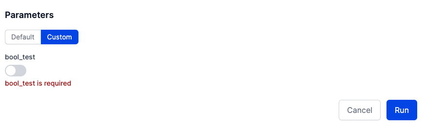 Deployments with required boolean params without defaults need to be ...