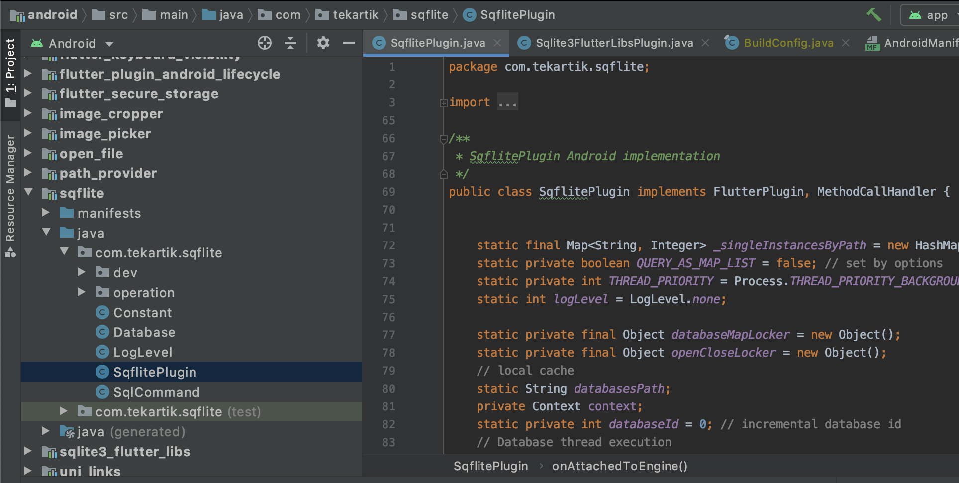 SqliteException(14): bad parameter or other API misuse, bad parameter ...