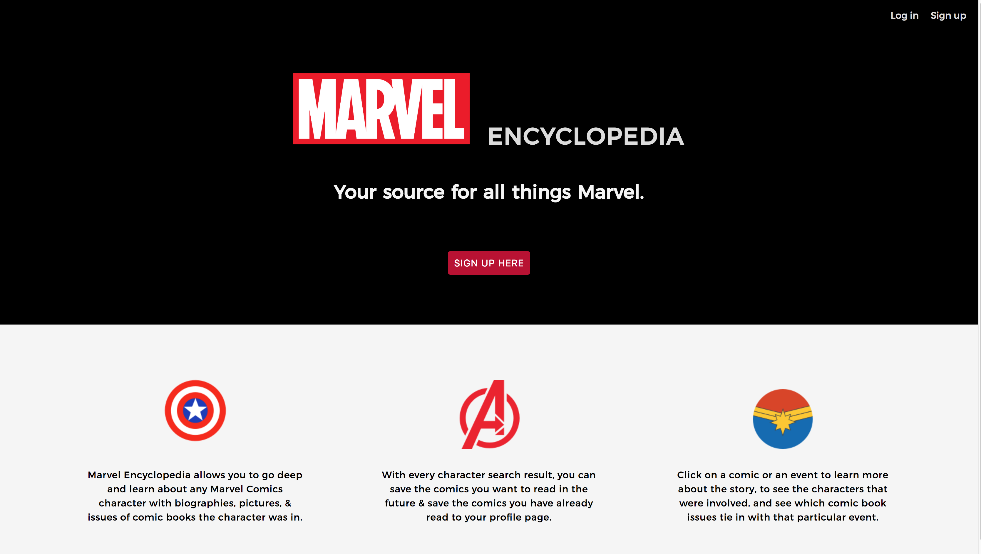 GitHub - elliotkim916/marvel_encyclopedia_client