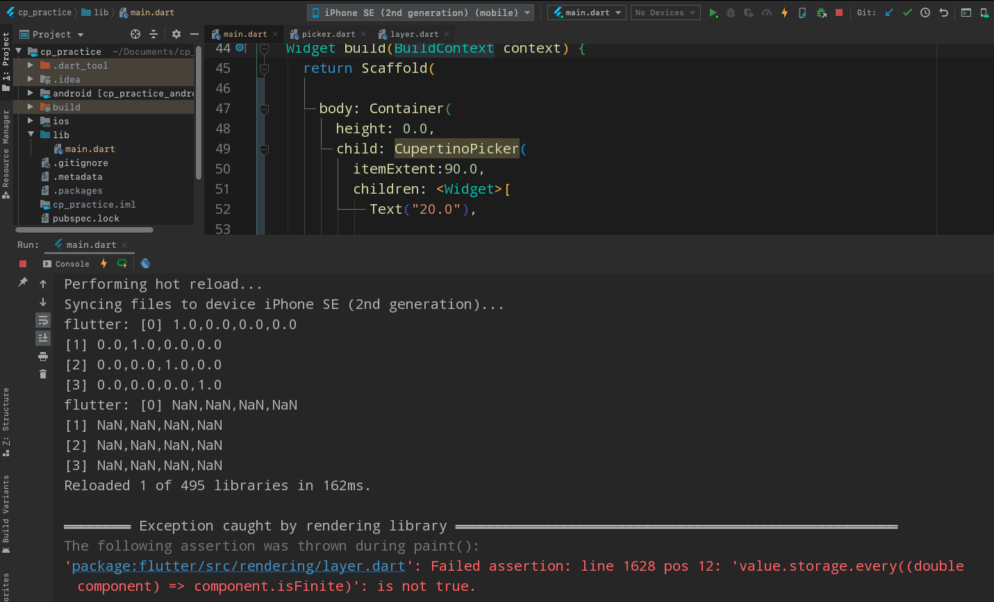 `CupertinoDatePicker` throw exception when parent height is 0 · Issue ...