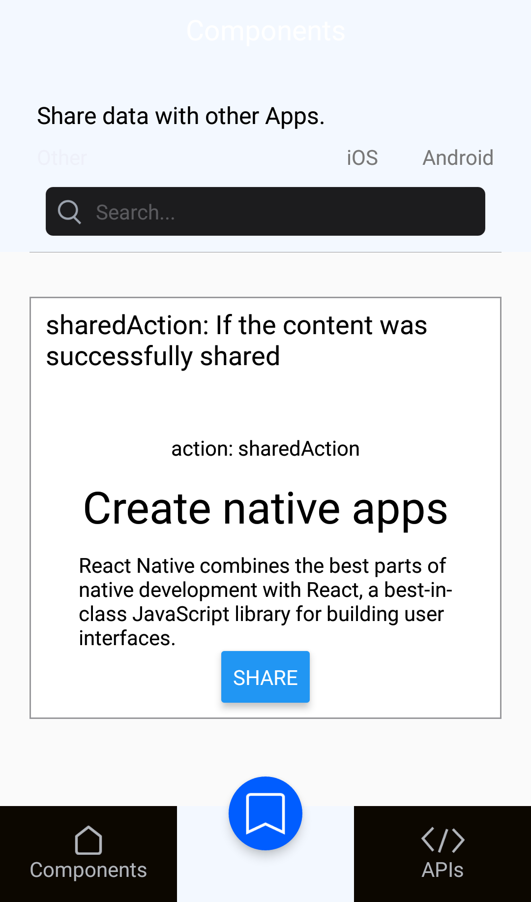 sharedAction