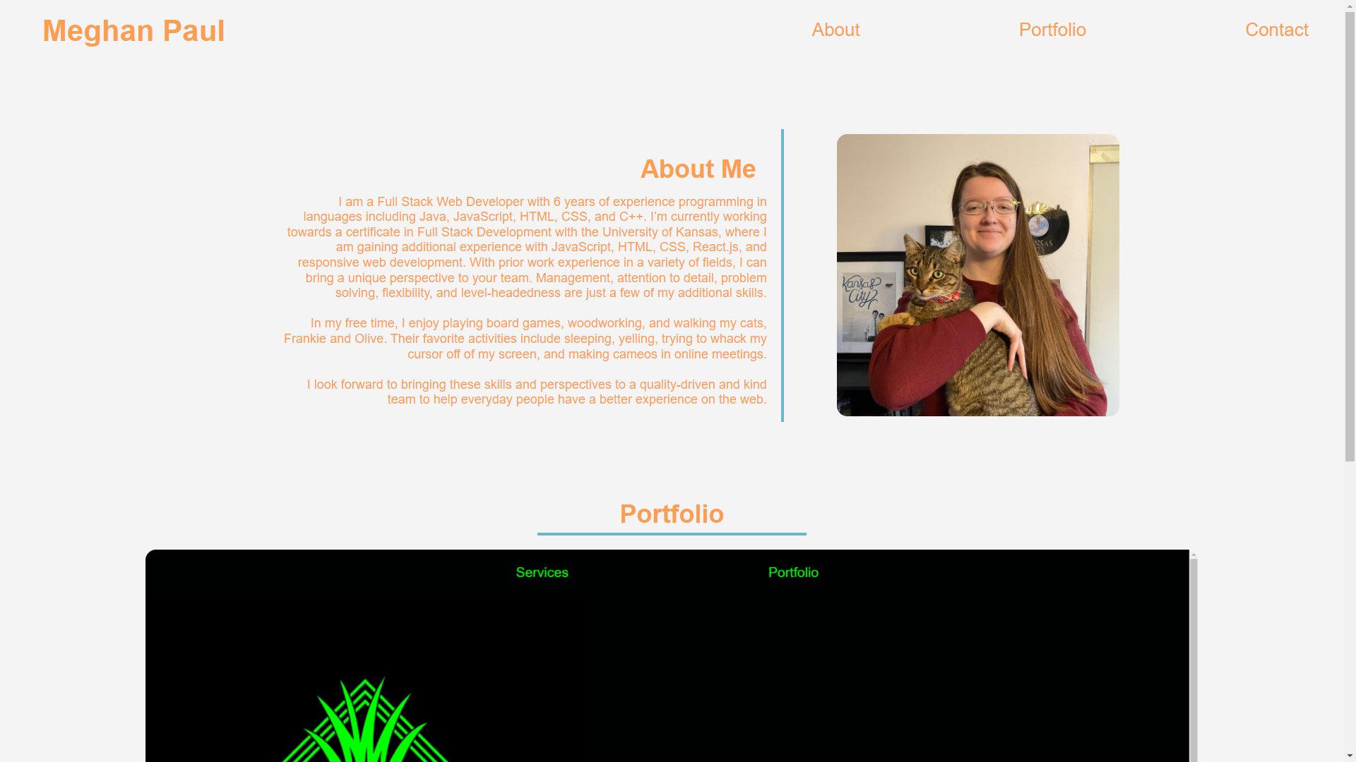 GitHub - MeghanPaul/Portfolio
