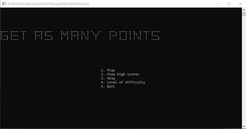 GitHub - lang98/quiz-game: A c++ command line game that helps people ...