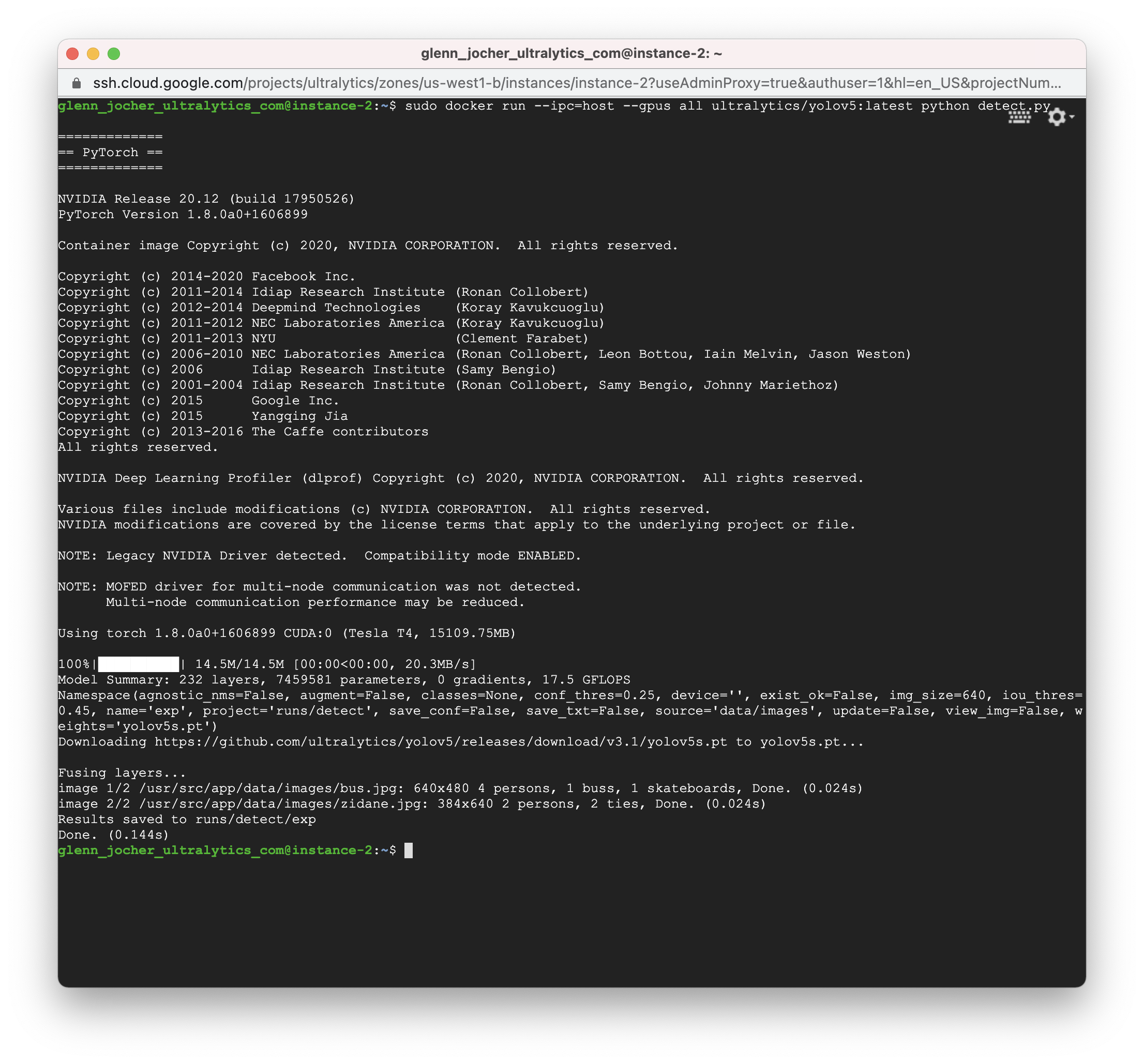 Yolov5 docker not detecting when using GPUs · Issue #1809 · ultralytics ...