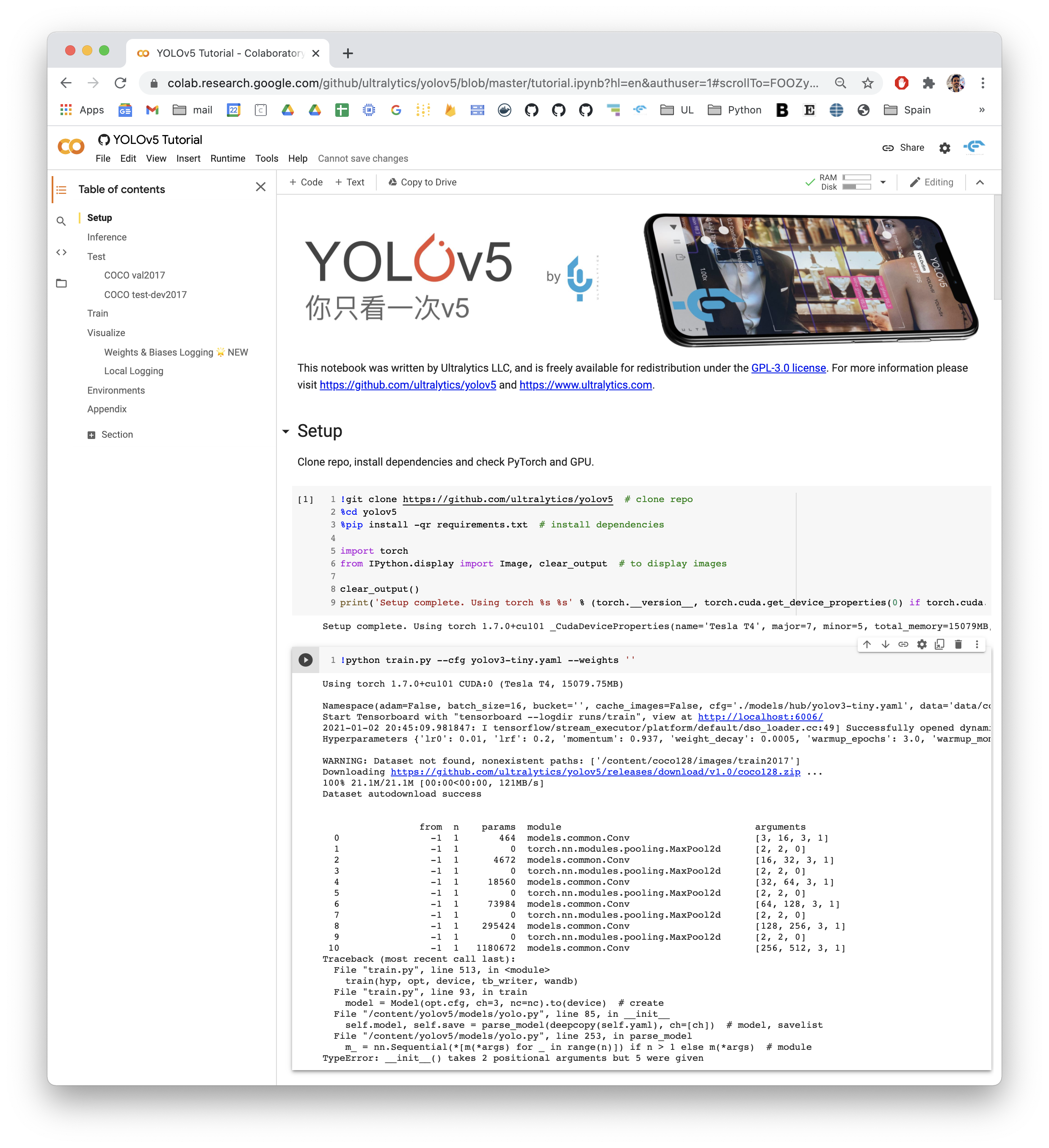 yolov3_tiny.yaml is not working with yolov5 repo · Issue 1822