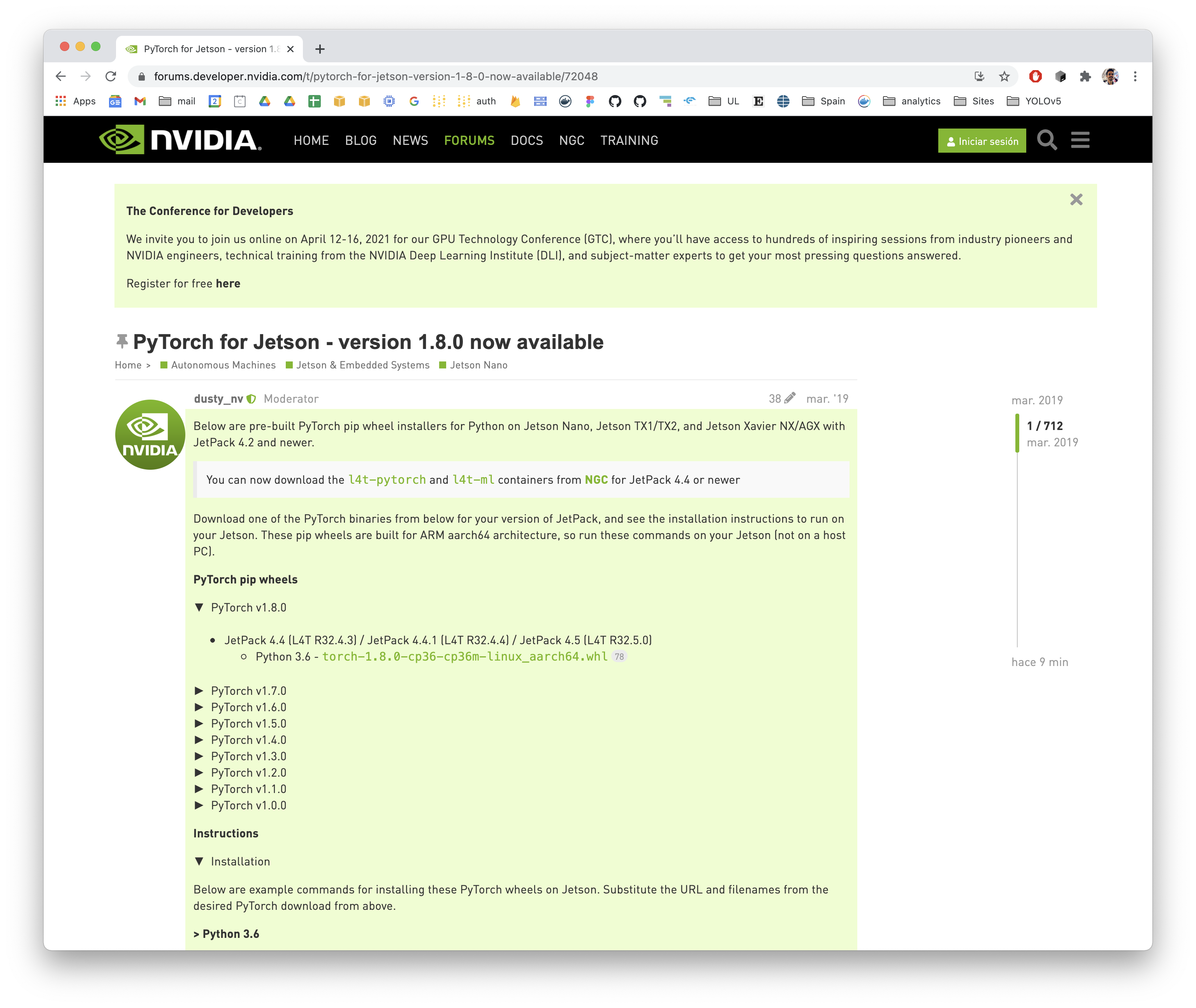AARCH64 Support Example Jetson Nano and Xavier NX · Issue #2398 ...