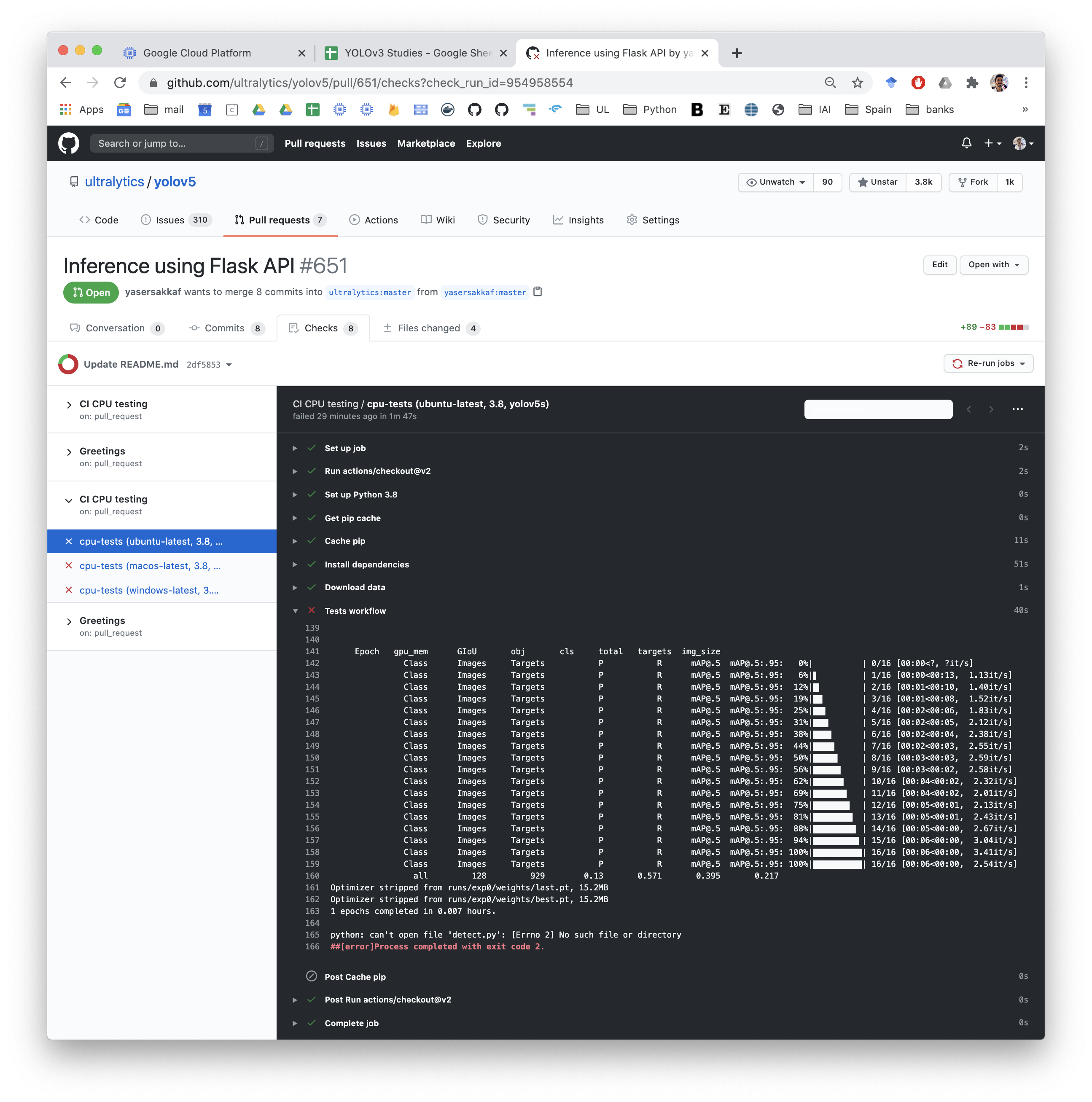 Inference using Flask API by yasersakkaf · Pull Request 651 · ultralytics/yolov5 · GitHub