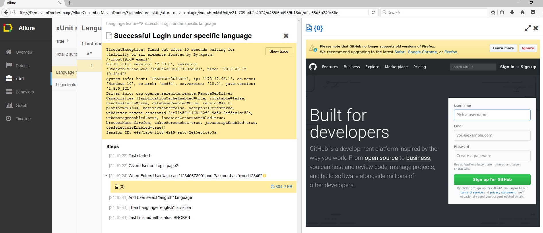 dockerimagesallureresults