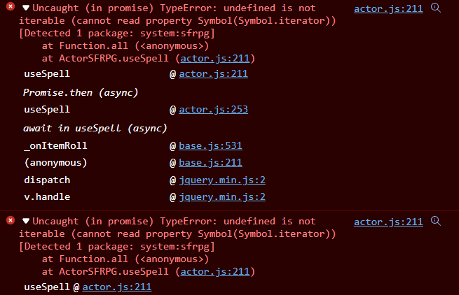 Spell Casting wont work level one or above with anything other than ...