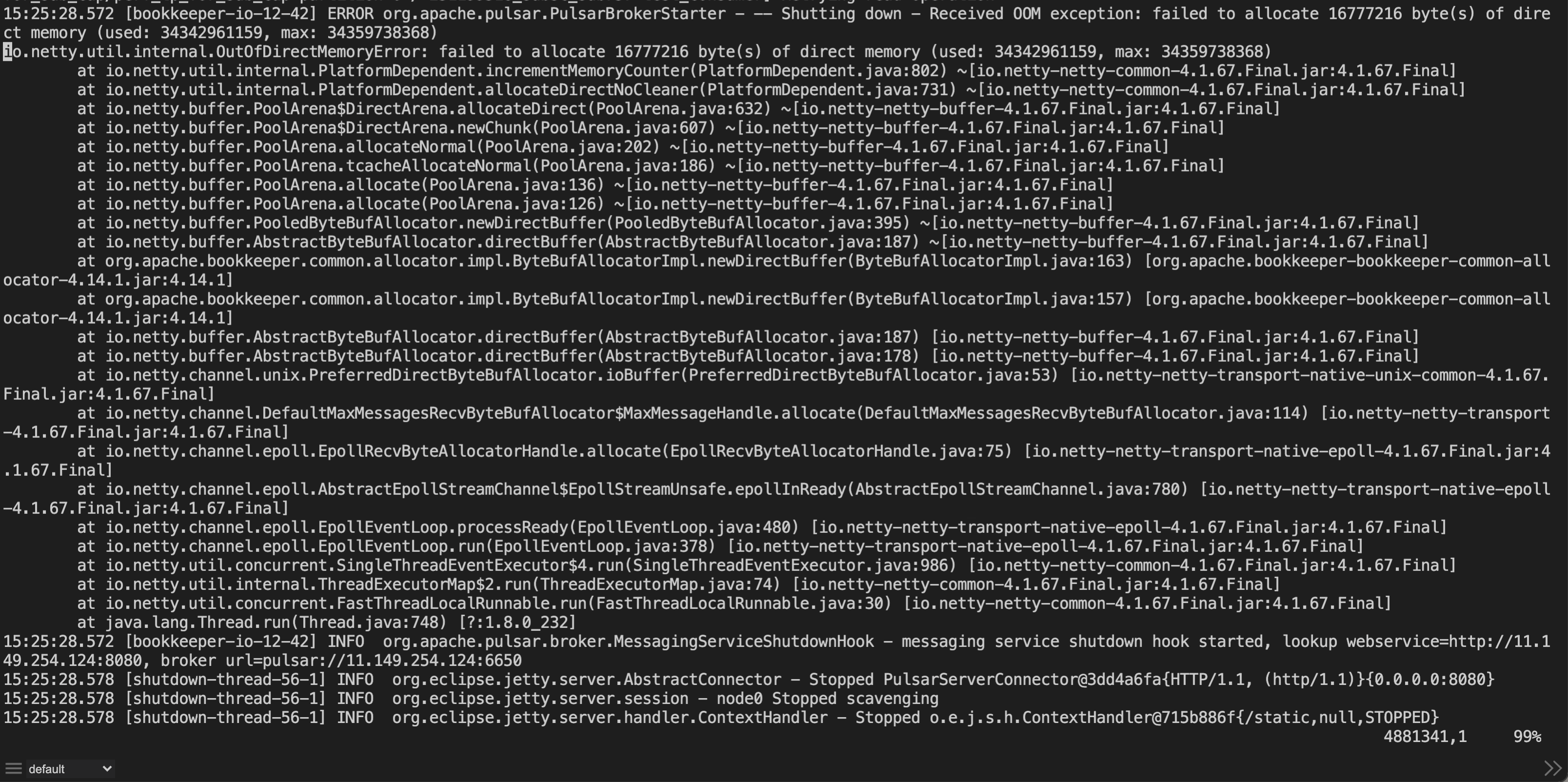 Direct Memory Leak when TooManyRequestsException occurs · Issue #14957 ·  apache/pulsar