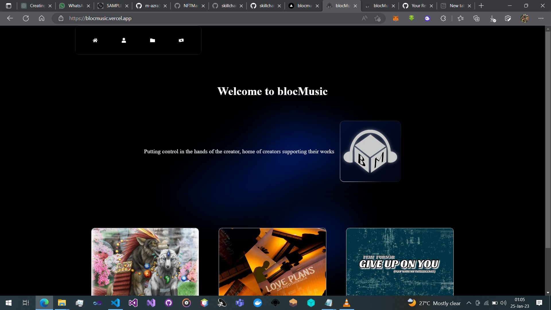 GitHub - m-azra3l/nextblocmusic: This project is a web3-based ...