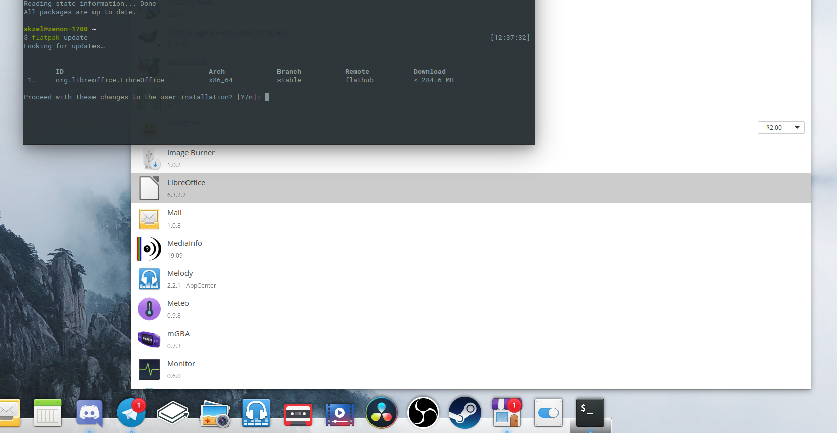 Unable to Update Flatpak app · Issue #1116 · elementary/appcenter · GitHub