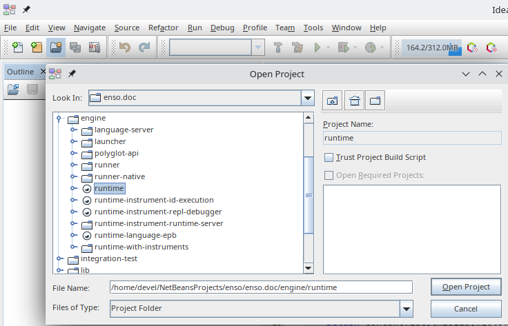 Open Project in IGV 