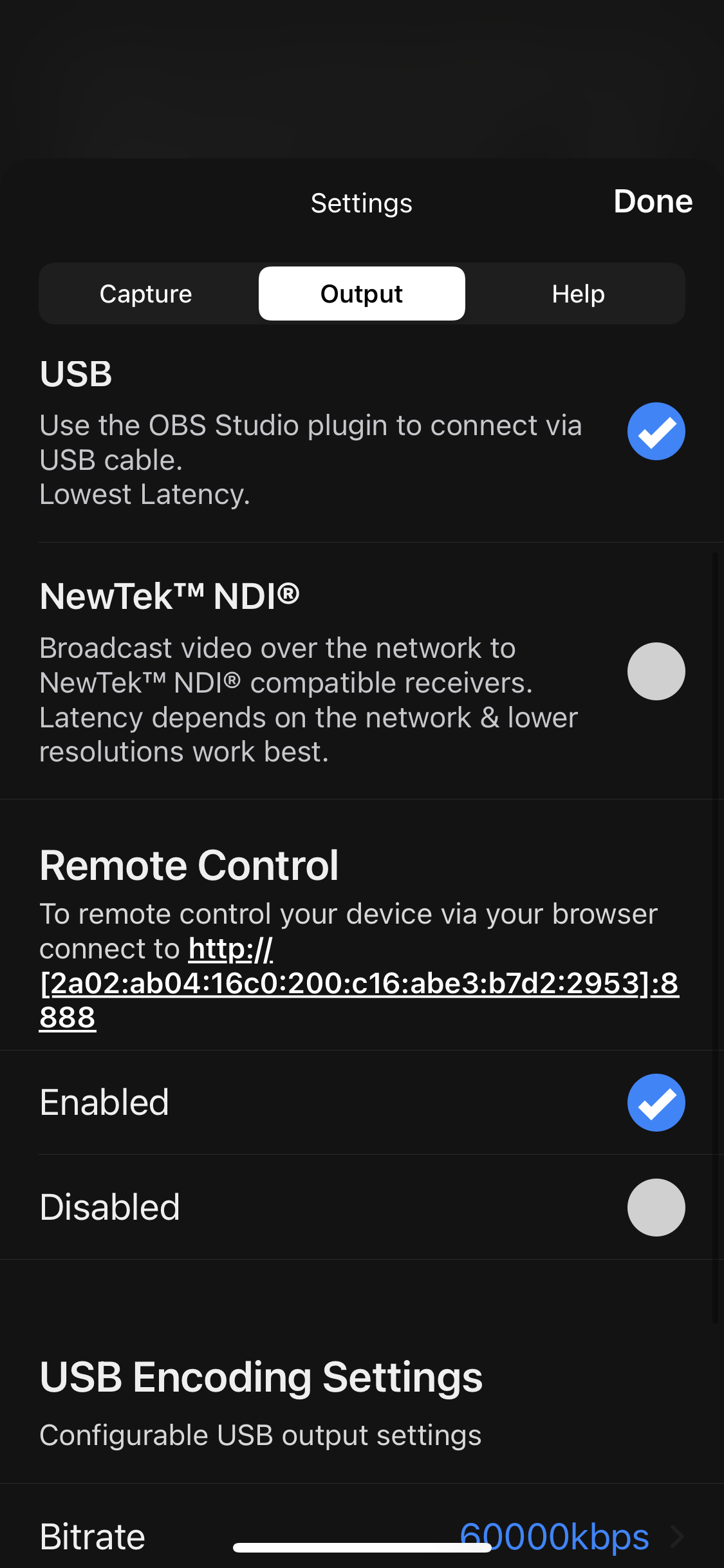 Remote control issue 75 wtsnz obs ios camera source github