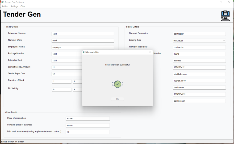 GitHub - surajeet310/Tender-Gen: Desktop Application for automating the ...