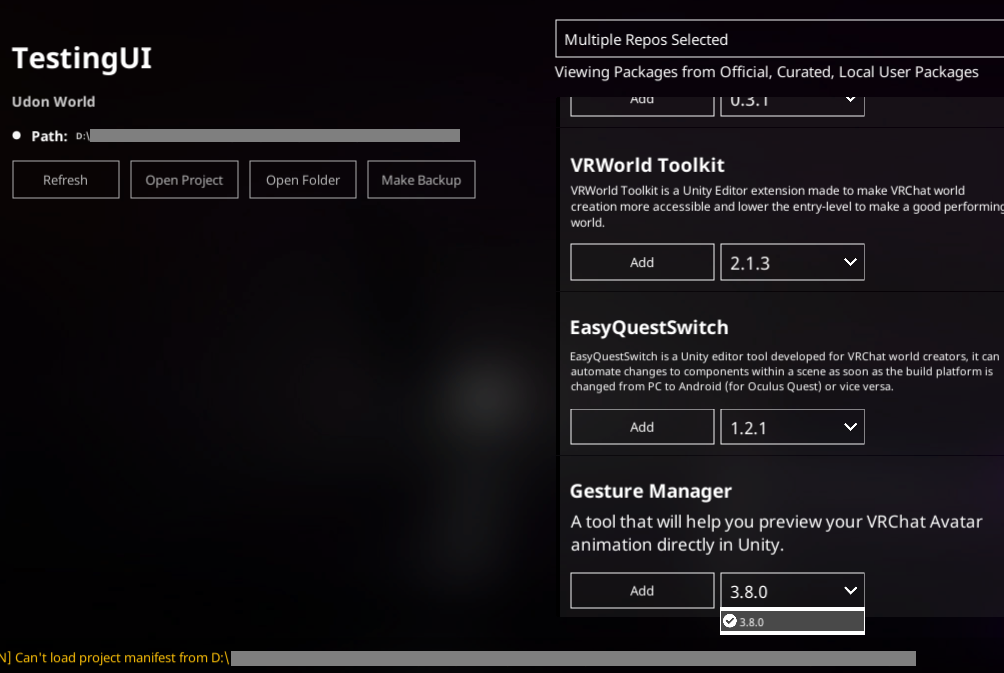 [BUG] Avatar SDK may be imported in World Projects through the 