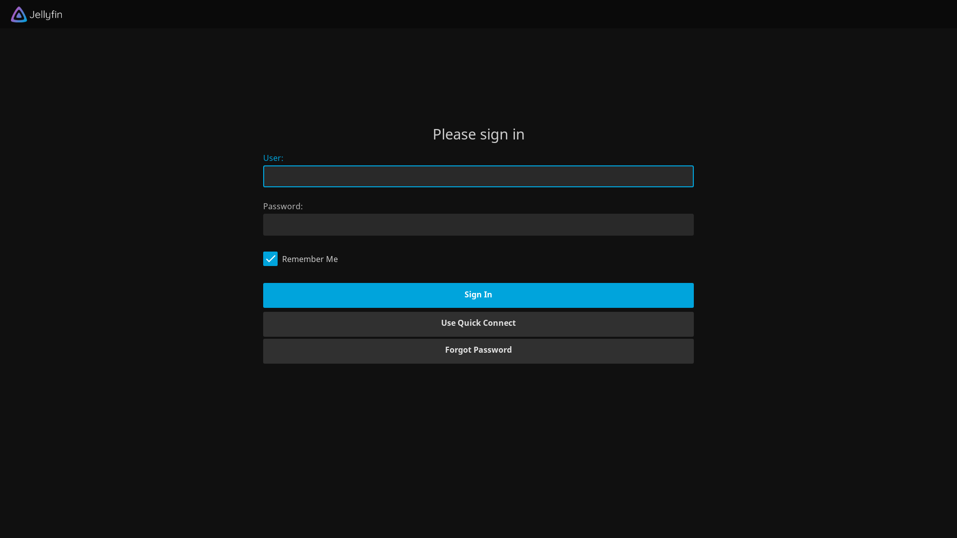 Jellyfin Nightly Login