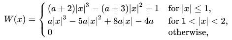  "Bicubic convolution formula"