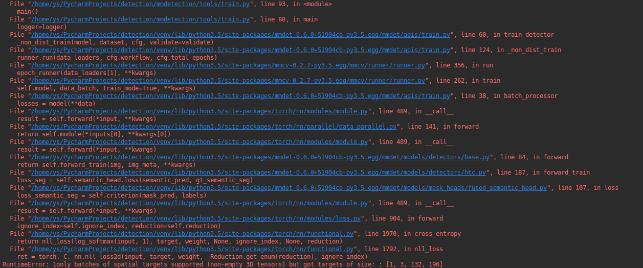 Runtime error when calculate segmatic loss(HTC) · Issue #564 · open ...