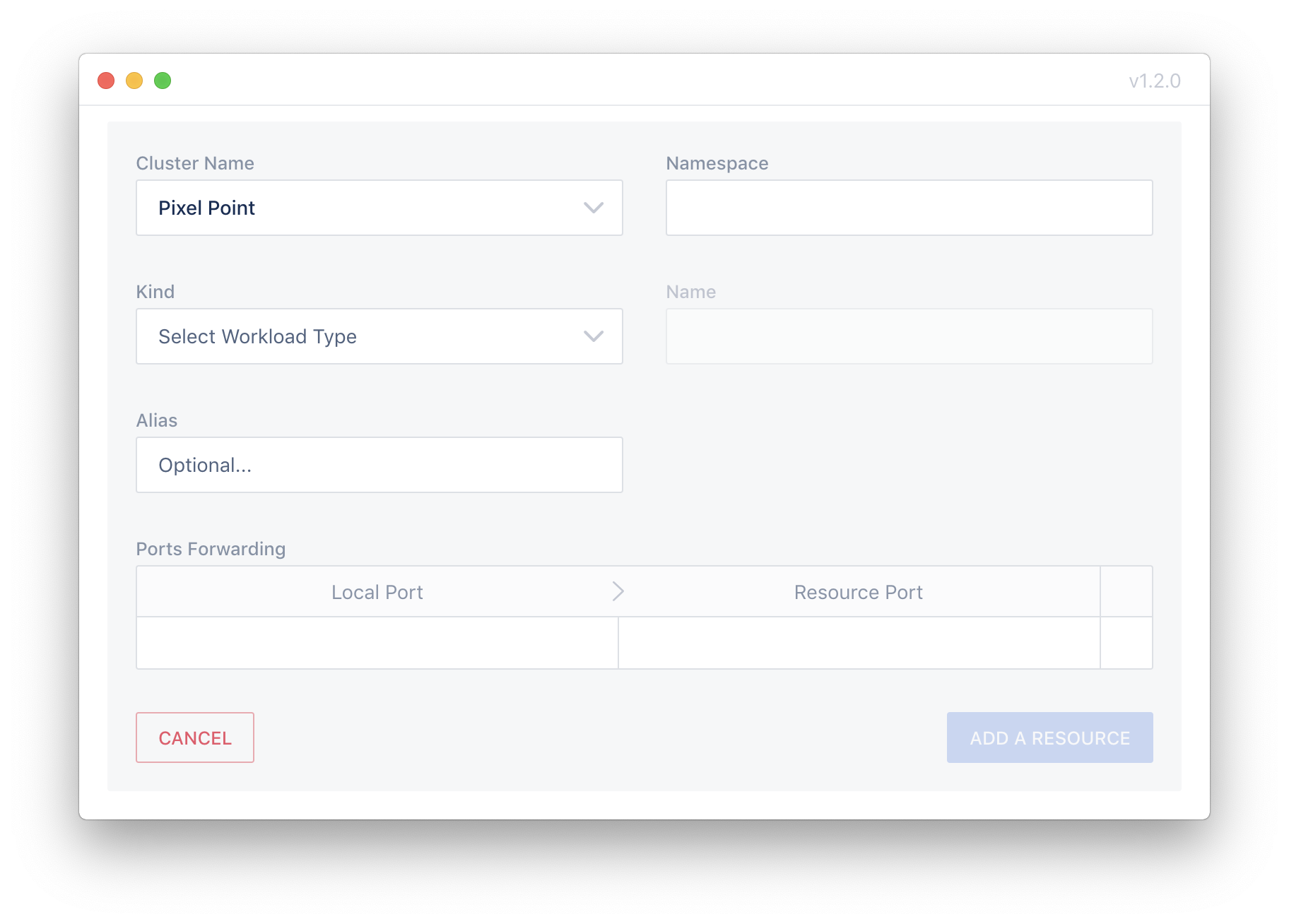 Port Forwarding Form