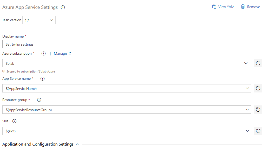 Azure App Service Settings always sets setting as slot setting · Issue ...