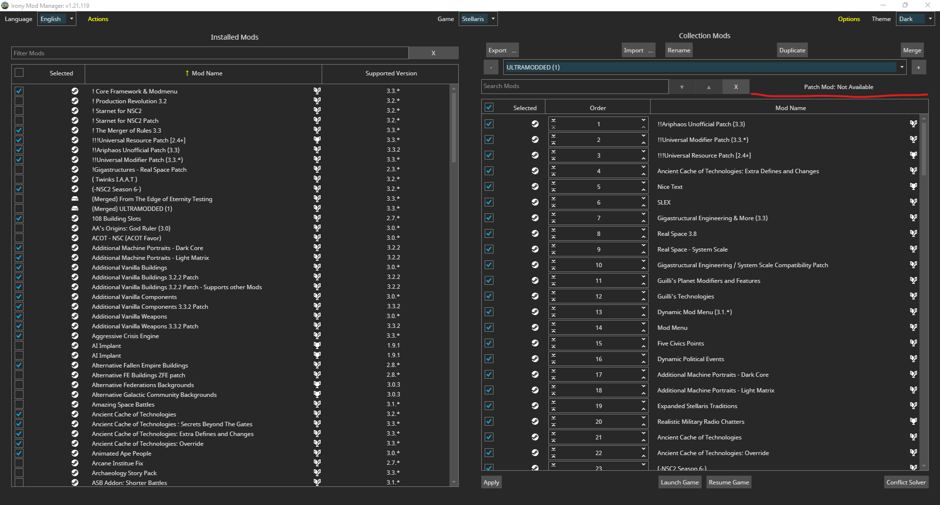 Unable to Create Patch Mod · Issue #338 · bcssov/IronyModManager · GitHub