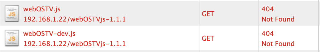[webOS] webpack dev server does not serve webOSTVjs-1.1.1/webOSTV.js ...
