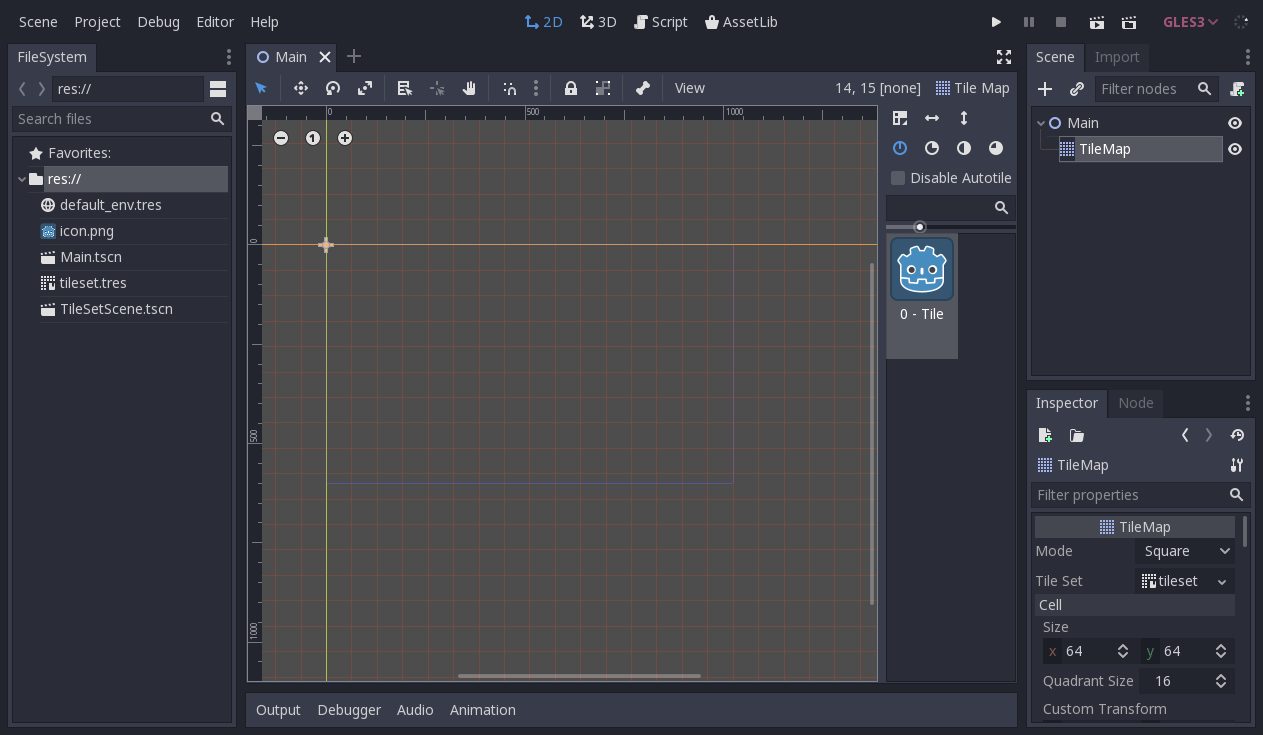 Scrollable editor bounds for 2D workspace cuts off top of TileMap ...