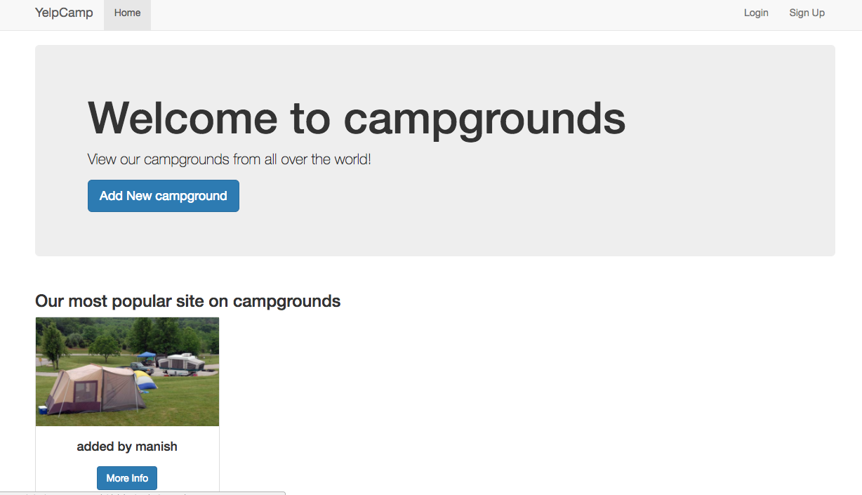 GitHub - Manishjaisinghani/REST: Camp Grounds app using RESTful ...