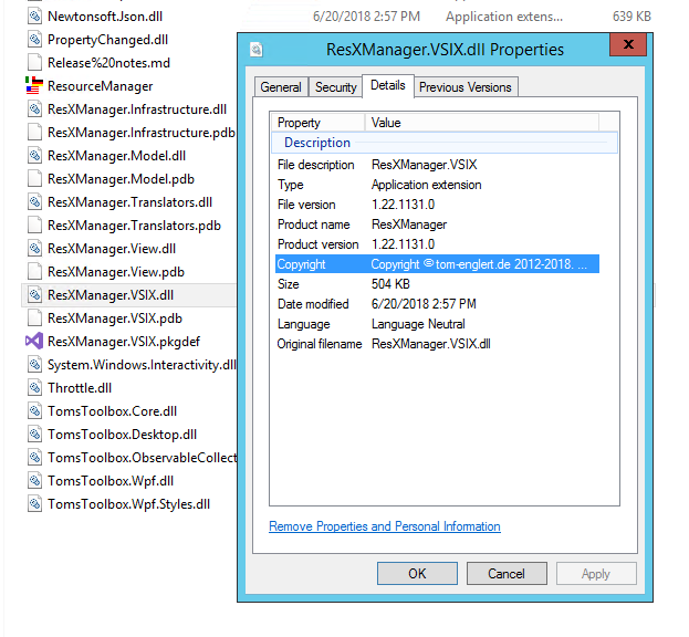 1.23.1138 not installing · Issue #153 · dotnet/ResXResourceManager · GitHub