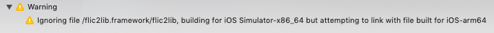 Ignoring flic2lib in simulator