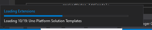 Extension does not complete loading. · Issue #3991 · unoplatform/uno ...